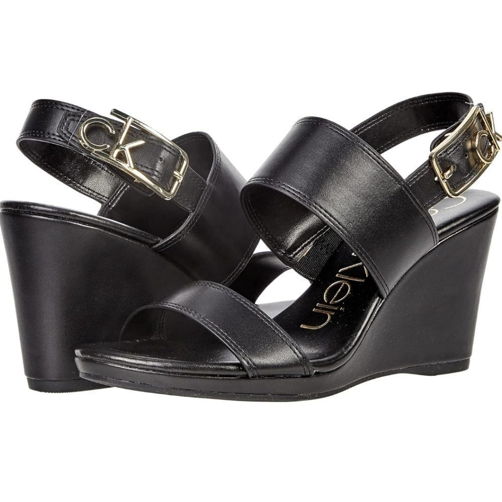 BRAND NEW CALVIN KLEIN WOMEN'S BELLE WEDGE SANDALS